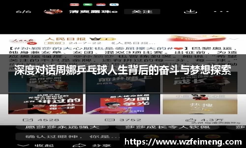 深度对话周娜乒乓球人生背后的奋斗与梦想探索