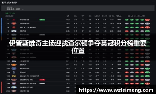 伊普斯维奇主场迎战查尔顿争夺英冠积分榜重要位置